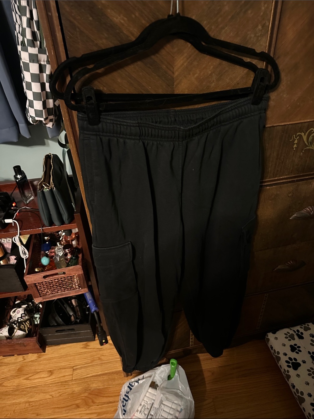Fabletics Black Cargo Joggers for Women